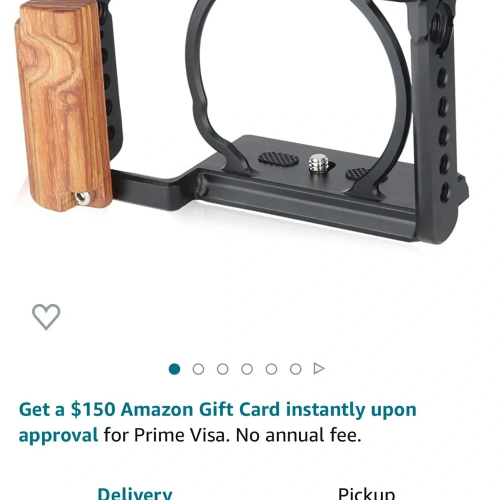 NICEYRIG Cage Kit with Wooden Grip for Sony A6100 A6400 A6500 -Right Side Handle